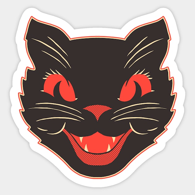 Happy Cat Halloween Sticker by Doc Multiverse Designs